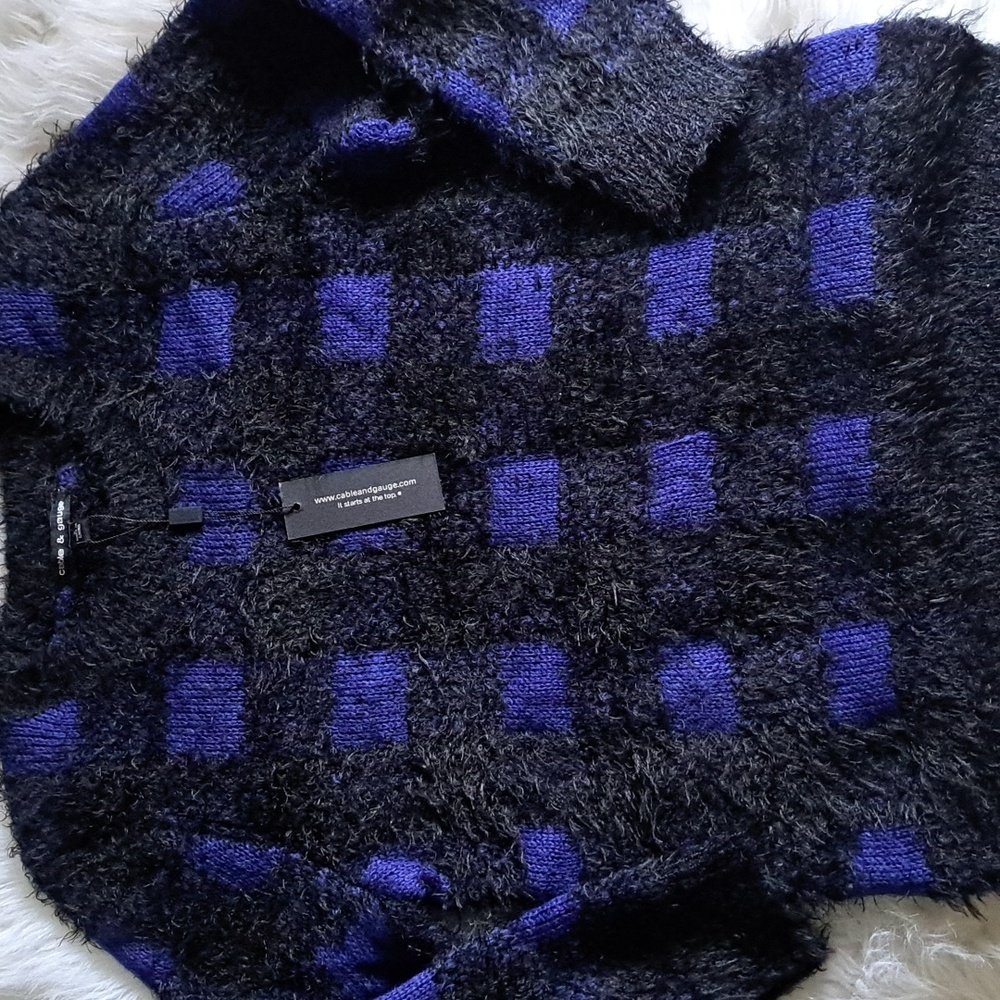 Cable & Gauge Fuzzy Sweater